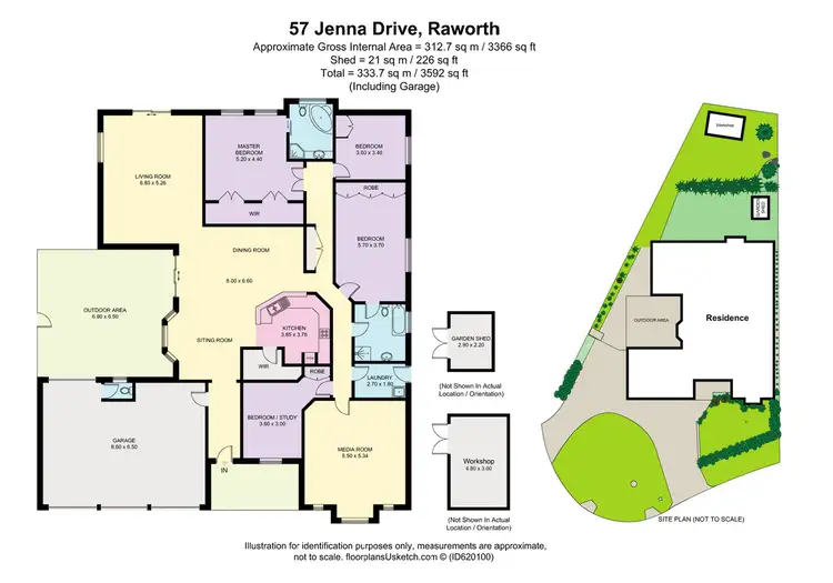Floorplan of Homely house listing, 57 Jenna Drive, Raworth NSW 2321