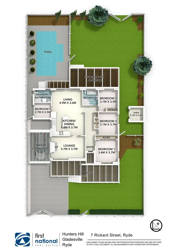 Floorplan of Homely house listing, 7 Rickard Street, Ryde NSW 2112