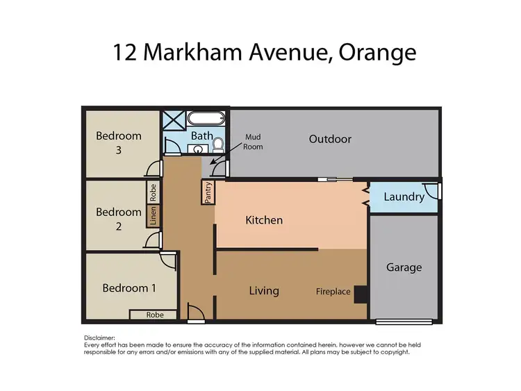 Floorplan of Homely house listing, 12 Markham Avenue, Orange NSW 2800