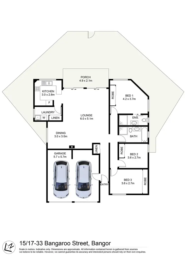 Floorplan of Homely villa listing, 15/17-33 Bangaroo Street, Bangor NSW 2234
