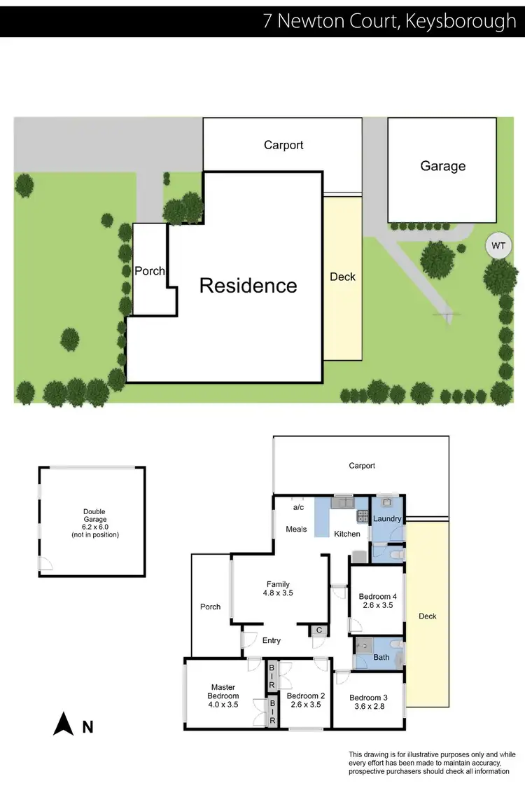 Floorplan of Homely house listing, 7 Newton Court, Keysborough VIC 3173