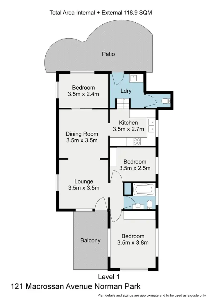 Floorplan of Homely house listing, 121 Macrossan Avenue, Norman Park QLD 4170