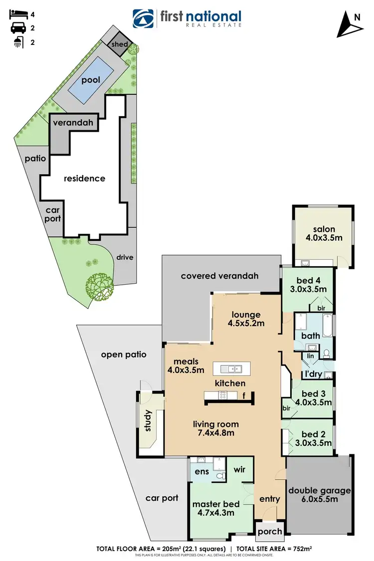 Floorplan of Homely house listing, 10 Honeyeater Grove, Narre Warren VIC 3805