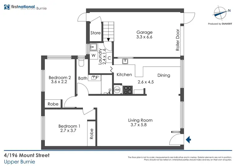 Floorplan of Homely house listing, 4/196 Mount Street, Upper Burnie TAS 7320