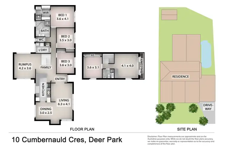Floorplan of Homely house listing, 10 Cumbernauld Crescent, Deer Park VIC 3023