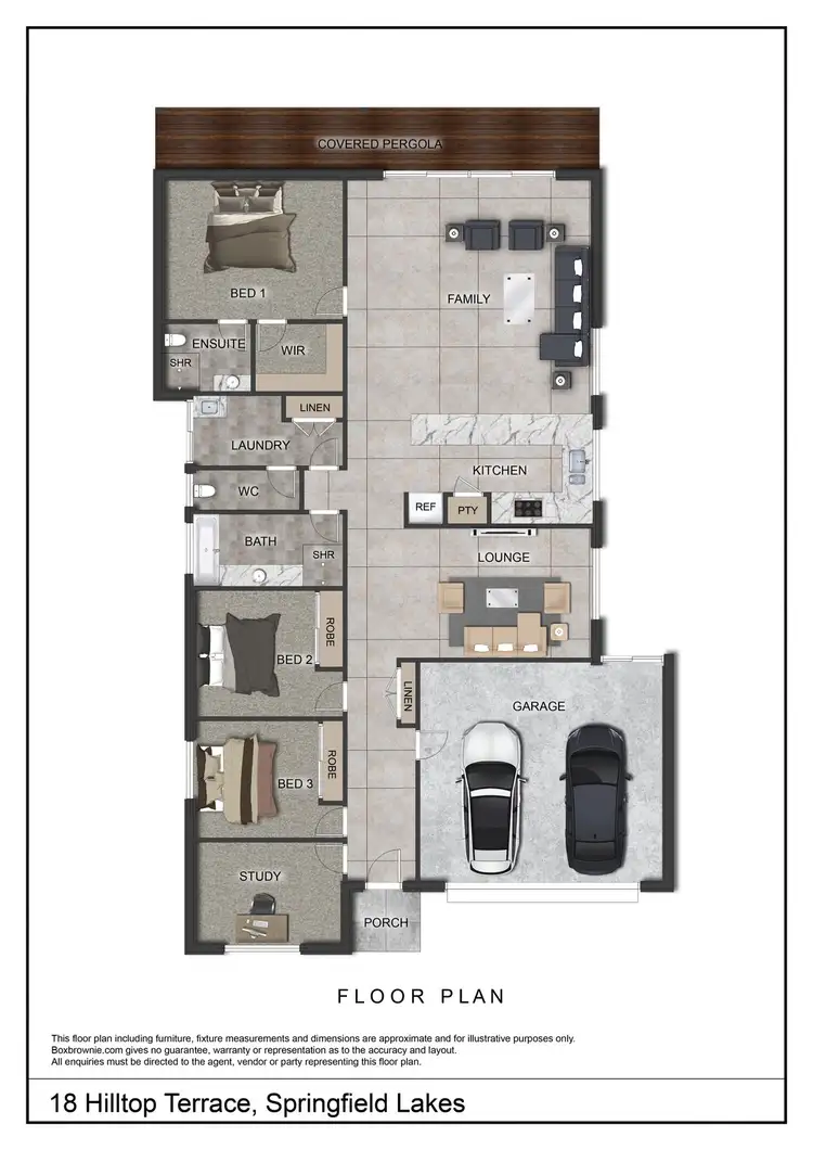 Floorplan of Homely house listing, 18 Hilltop Terrace, Springfield Lakes QLD 4300