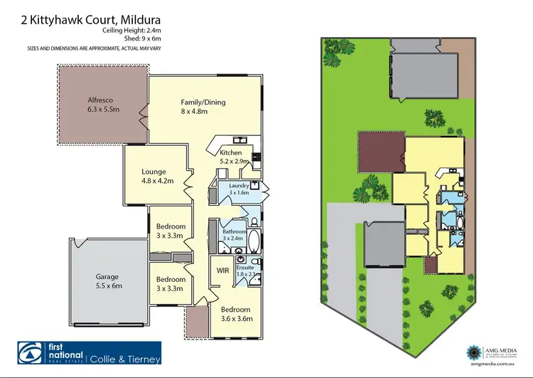 Floorplan of Homely house listing, 2 Kittyhawk Court, Mildura VIC 3500