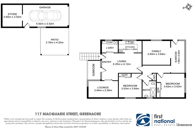 Floorplan of Homely house listing, 117 Macquarie Street, Greenacre NSW 2190