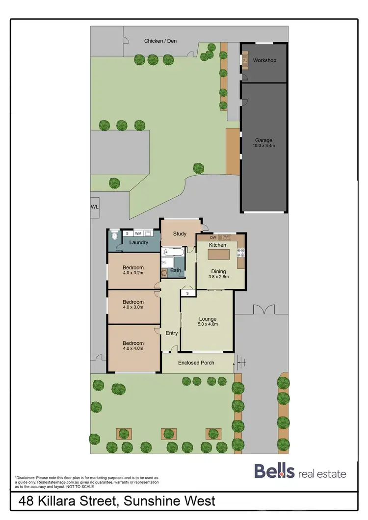Floorplan of Homely house listing, 48 Killara Street, Sunshine West VIC 3020
