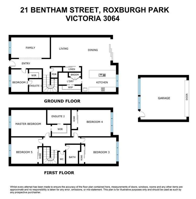 Floorplan of Homely house listing, 21 Bentham Street, Roxburgh Park VIC 3064