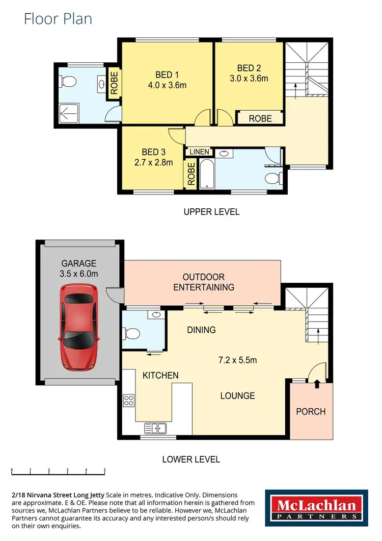 Floorplan of Homely townhouse listing, 2/18 Nirvana Street, Long Jetty NSW 2261