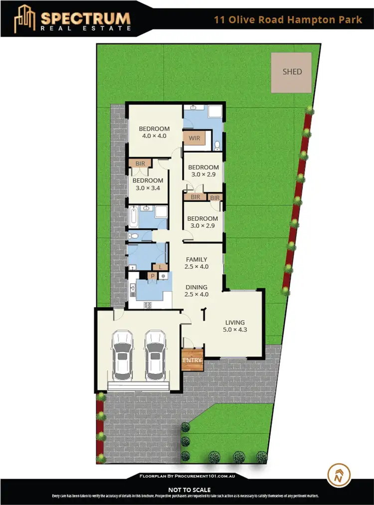Floorplan of Homely house listing, 11 Olive Road, Hampton Park VIC 3976