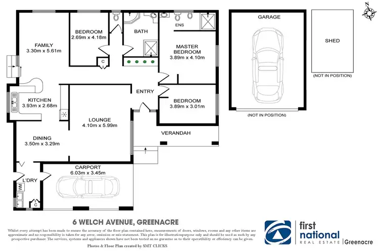 Floorplan of Homely house listing, 6 Welch Ave, Greenacre NSW 2190