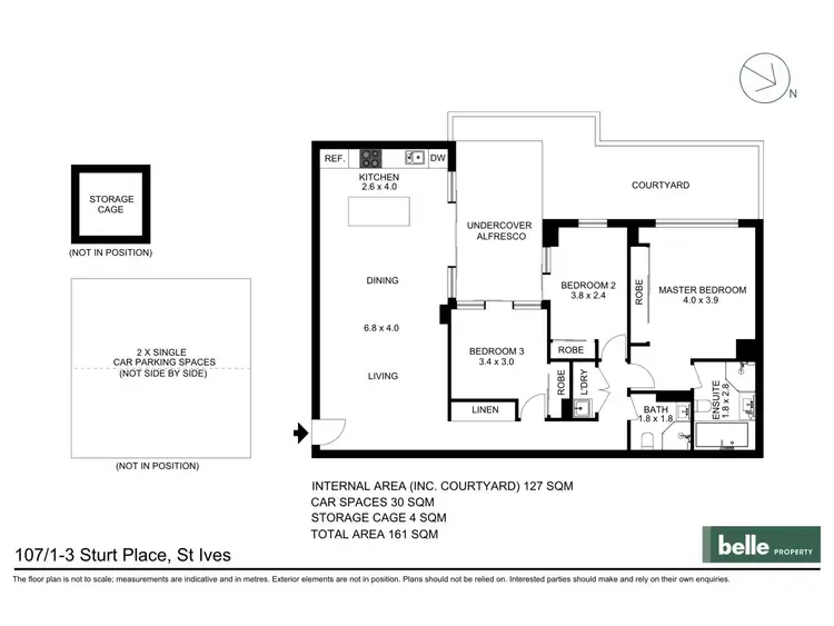Floorplan of Homely apartment listing, 107/1-3 Sturt Place, St Ives NSW 2075