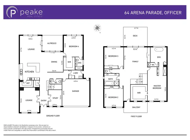 Floorplan of Homely house listing, 64 Arena Parade, Officer VIC 3809