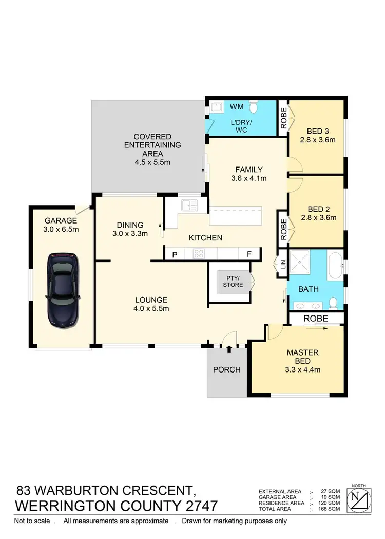Floorplan of Homely house listing, 83 Warburton Crescent, Werrington County NSW 2747
