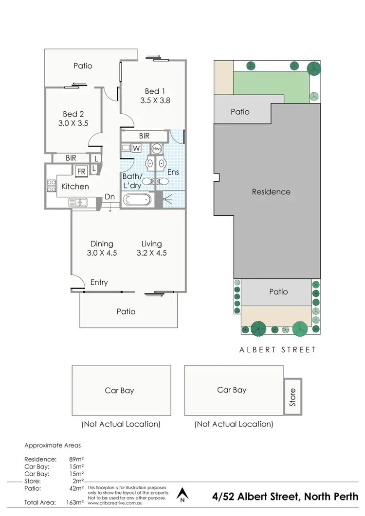 Floorplan of Homely apartment listing, 4/52 Albert Street, North Perth WA 6006