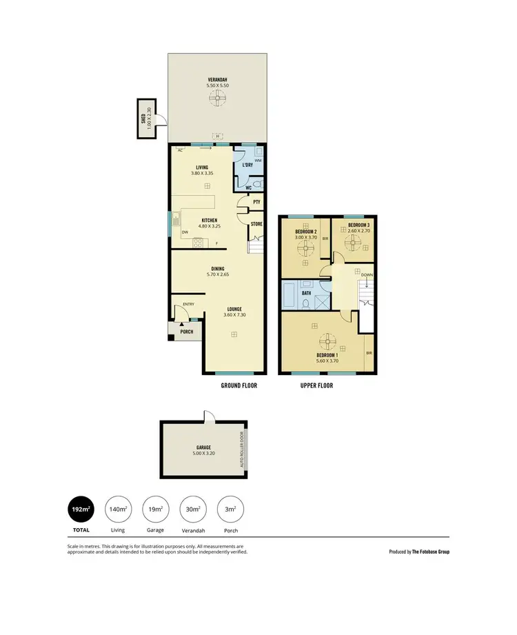Floorplan of Homely townhouse listing, 1/513 Anzac Highway, Glenelg North SA 5045