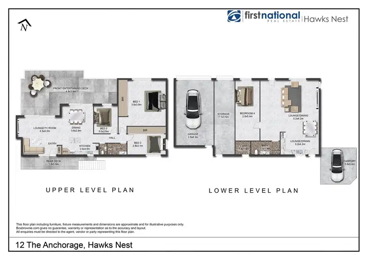 Floorplan of Homely house listing, 12 The Anchorage, Hawks Nest NSW 2324
