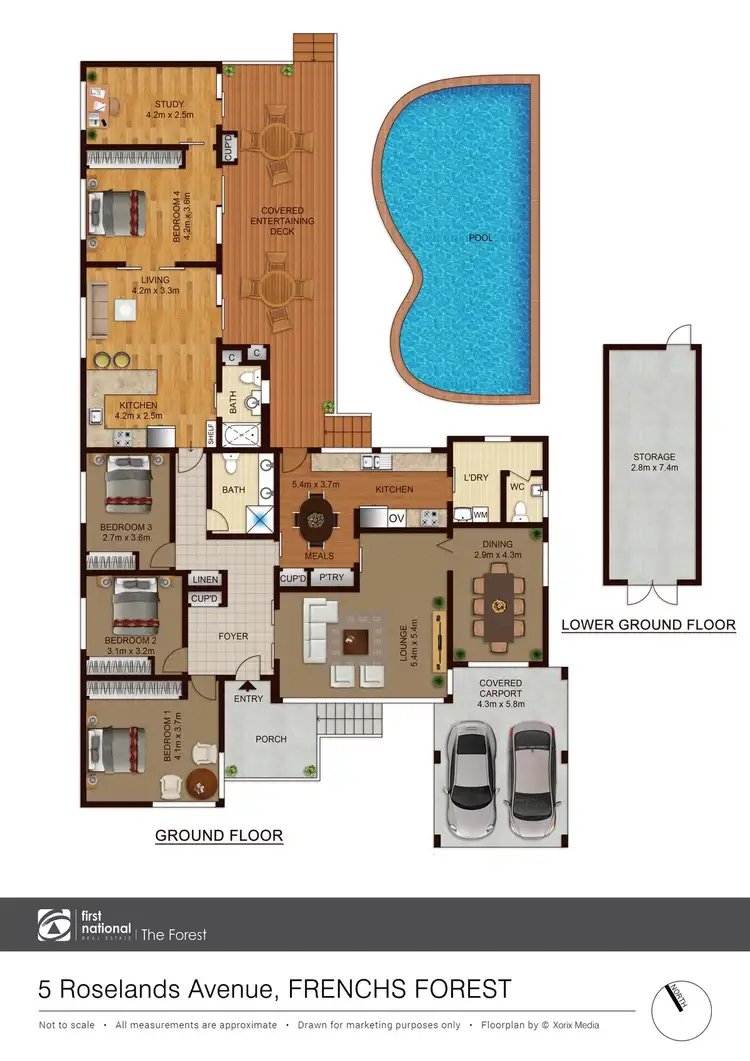 Floorplan of Homely house listing, 5 Roselands Avenue, Frenchs Forest NSW 2086