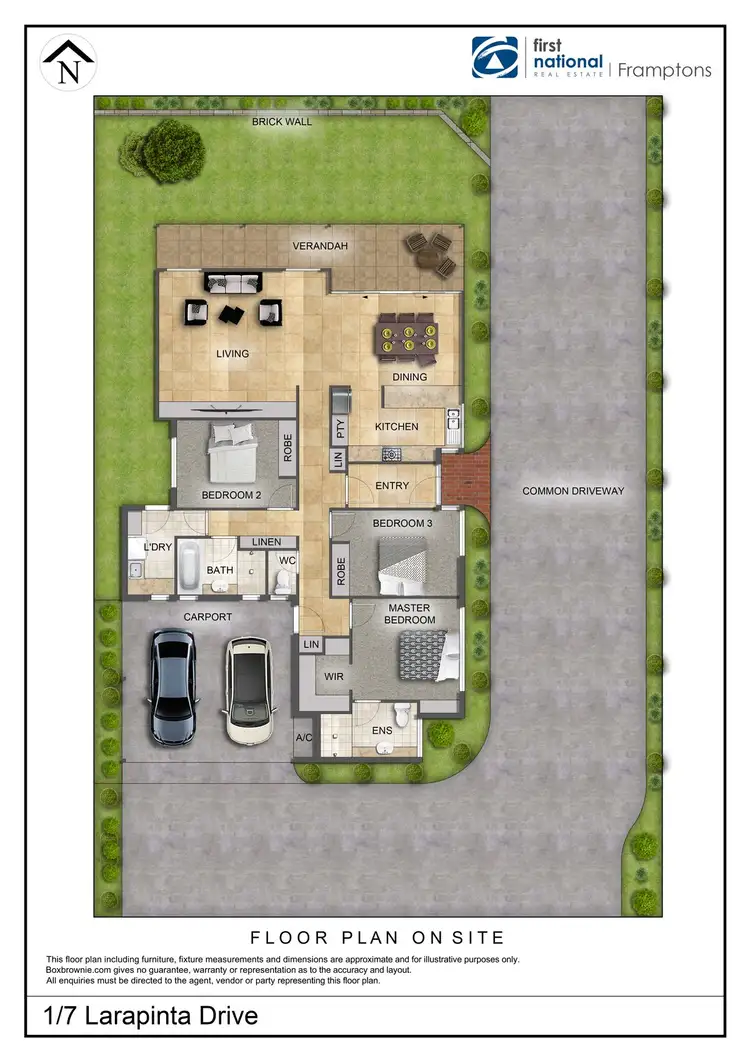 Floorplan of Homely unit listing, 1/7 Larapinta Drive, Gillen NT 870