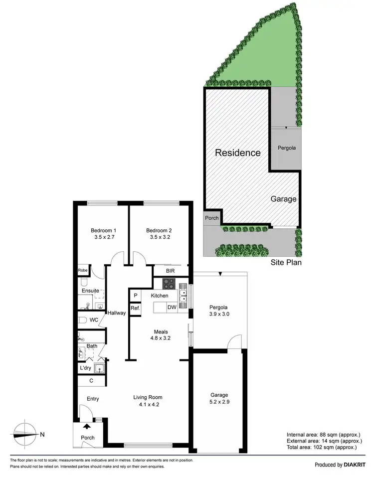 Floorplan of Homely villa listing, 6/972 Mt Alexander Road, Essendon VIC 3040