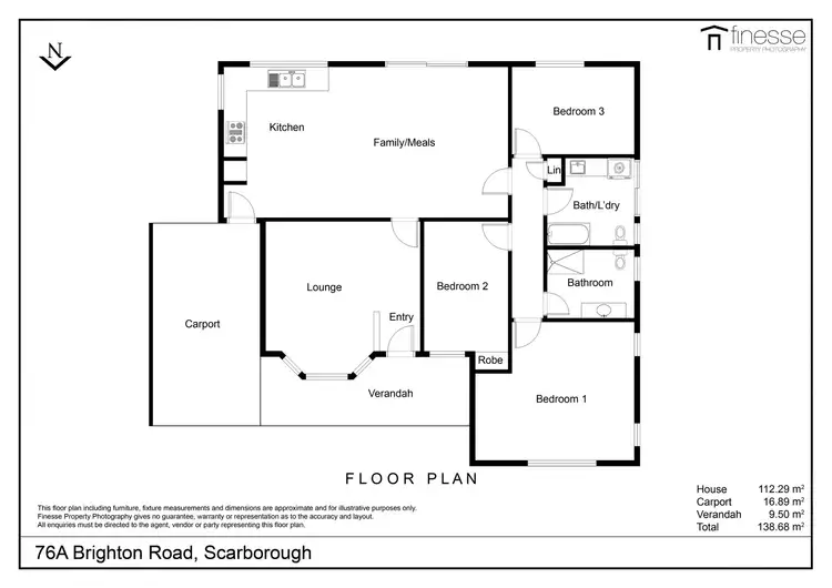Floorplan of Homely house listing, 76A Brighton Road, Scarborough WA 6019