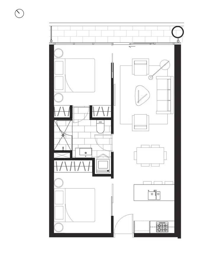 Floorplan of Homely apartment listing, 2804/250 City Road, Southbank VIC 3006