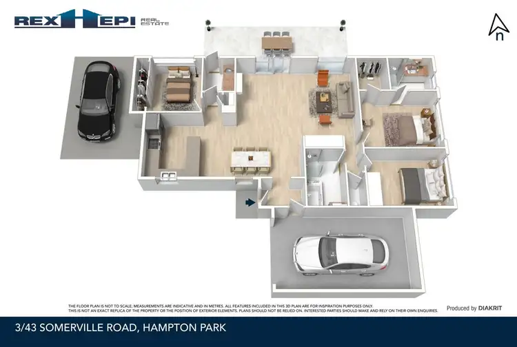 Floorplan of Homely house listing, Unit 3/43 Somerville Road, Hampton Park VIC 3976