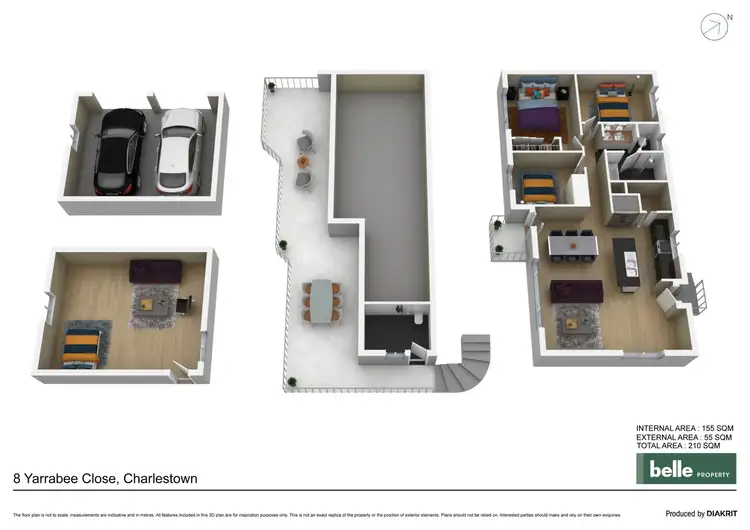 Floorplan of Homely house listing, 8 Yarrabee Close, Charlestown NSW 2290