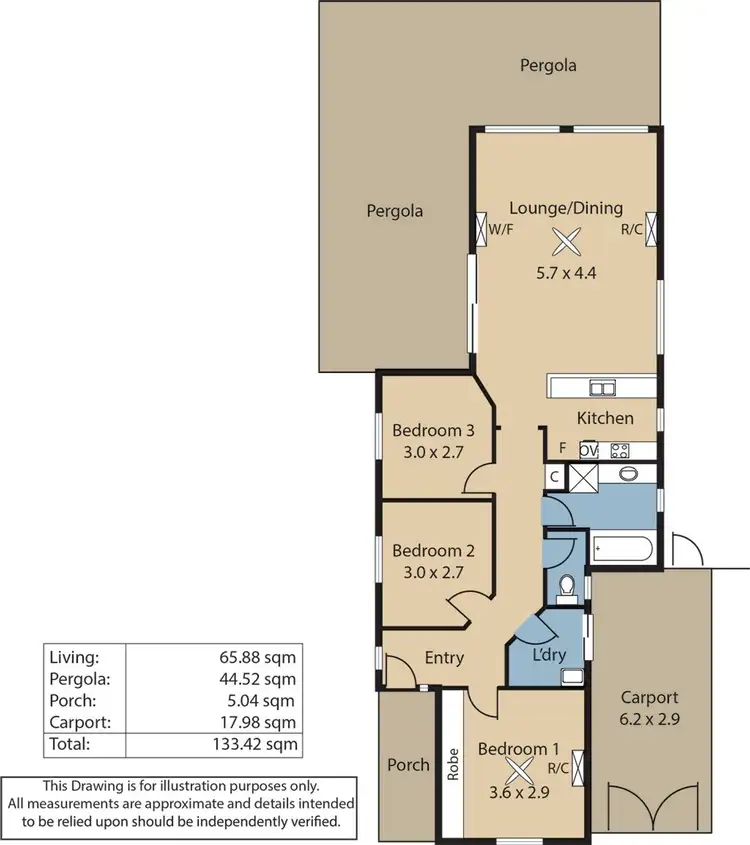 Floorplan of Homely house listing, 3 Halbert Court, Andrews Farm SA 5114