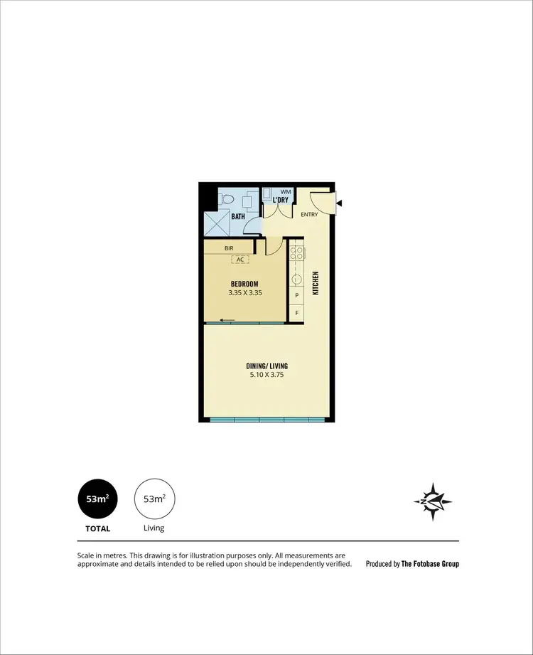 Floorplan of Homely apartment listing, 1906/160 Grote Street, Adelaide SA 5000