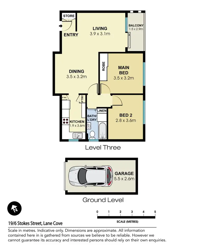 Floorplan of Homely apartment listing, 19/6 Stokes Street, Lane Cove North NSW 2066