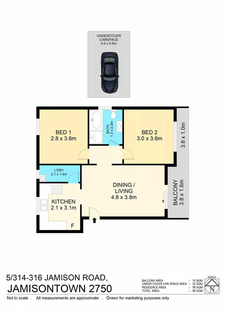 Floorplan of Homely unit listing, 5/314 Jamison Road, Jamisontown NSW 2750