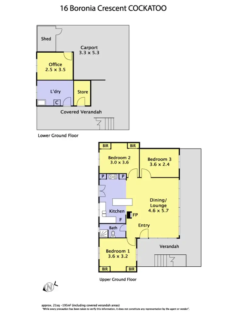 Floorplan of Homely house listing, 16 Boronia Crescent, Cockatoo VIC 3781