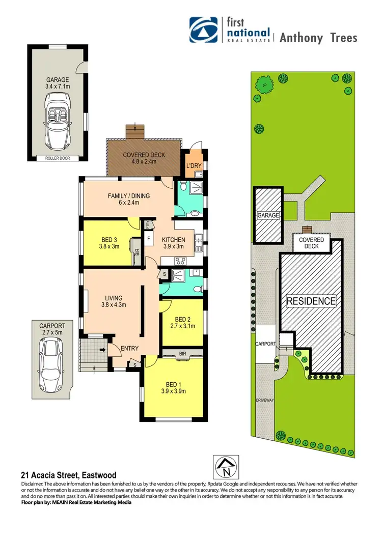 Floorplan of Homely house listing, 21 Acacia Street, Eastwood NSW 2122