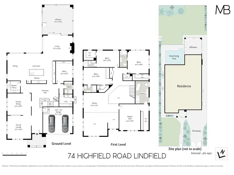 Floorplan of Homely house listing, 74 Highfield Road, Lindfield NSW 2070