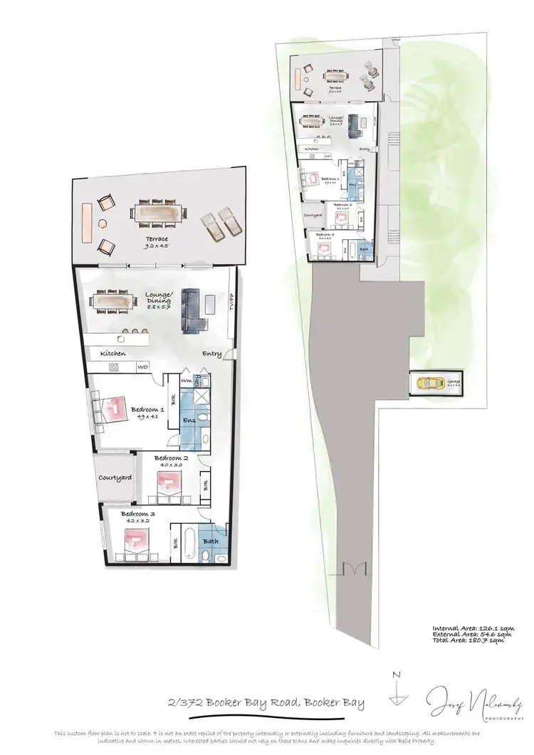 Floorplan of Homely apartment listing, 2/372 Booker Bay Road, Booker Bay NSW 2257