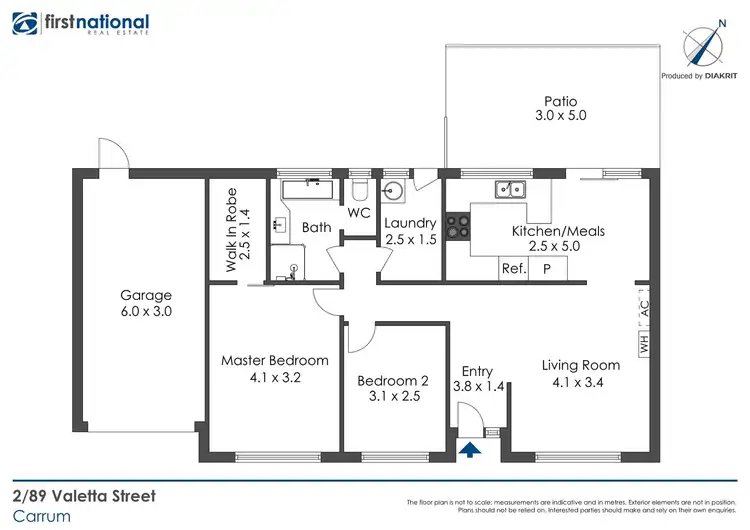 Floorplan of Homely unit listing, 2/89 Valetta Street, Carrum VIC 3197