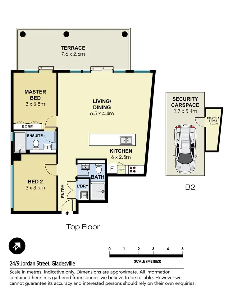 Floorplan of Homely apartment listing, 24/9 Jordan Street, Gladesville NSW 2111