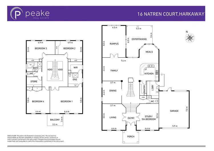 Floorplan of Homely house listing, 16 Natren Court, Harkaway VIC 3806