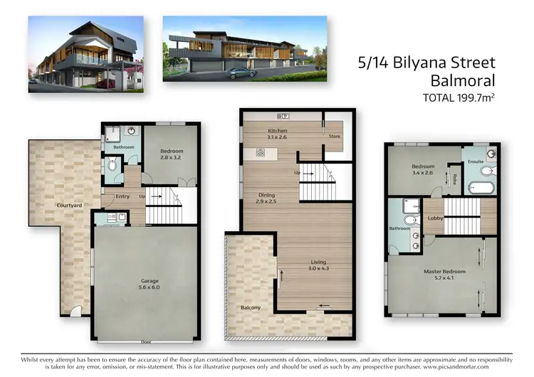 Floorplan of Homely townhouse listing, 5/14 Bilyana Street, Balmoral QLD 4171