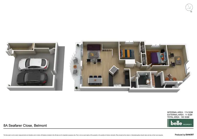 Floorplan of Homely townhouse listing, 8A Seafarer Close, Belmont NSW 2280