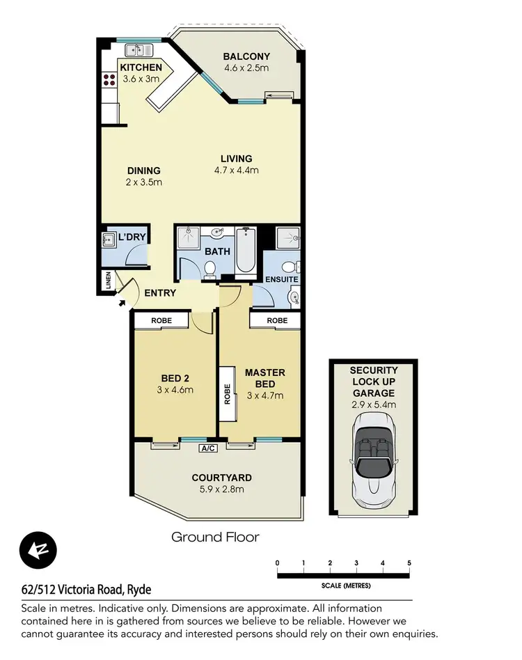 Floorplan of Homely apartment listing, 62/512 Victoria Road, Ryde NSW 2112