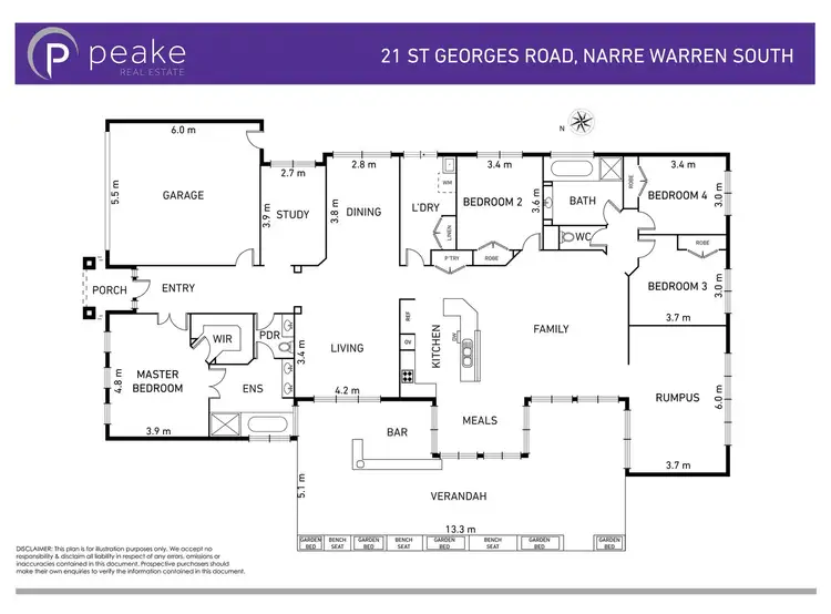 Floorplan of Homely house listing, 21 St Georges Road, Narre Warren South VIC 3805