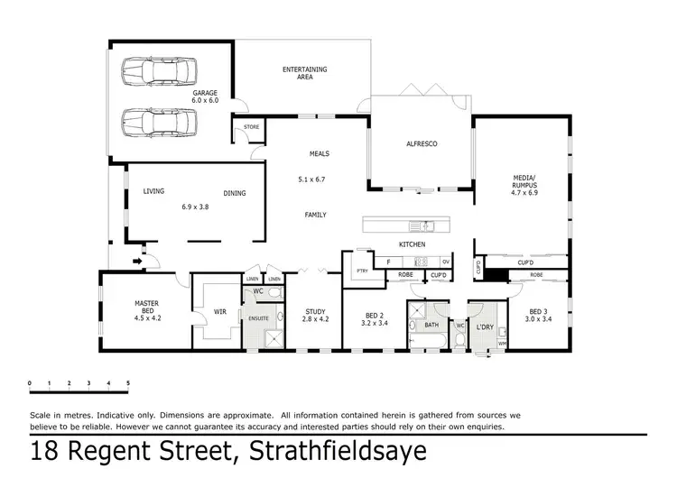 Floorplan of Homely house listing, 18 Regent Street, Strathfieldsaye VIC 3551