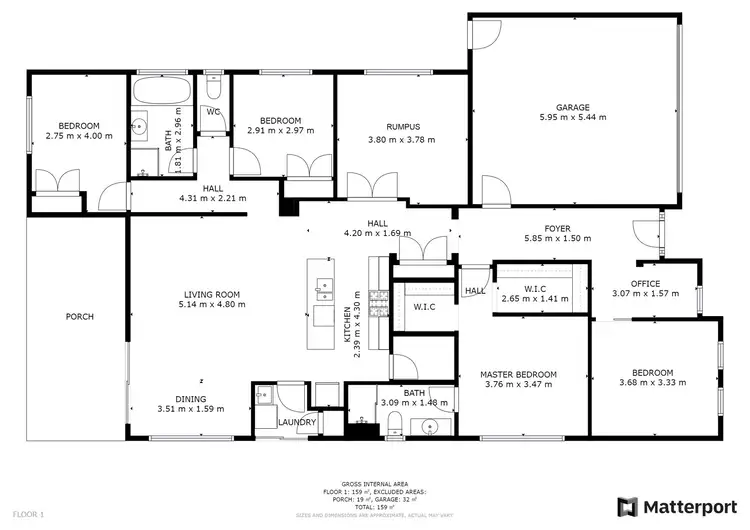 Floorplan of Homely house listing, 4 Cycad Way, Officer VIC 3809