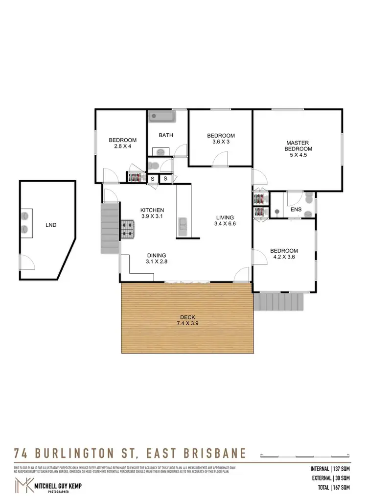 Floorplan of Homely house listing, 74 Burlington Street, East Brisbane QLD 4169