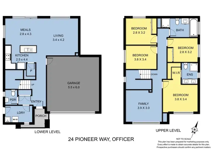 Floorplan of Homely house listing, 24 Pioneer Way, Officer VIC 3809