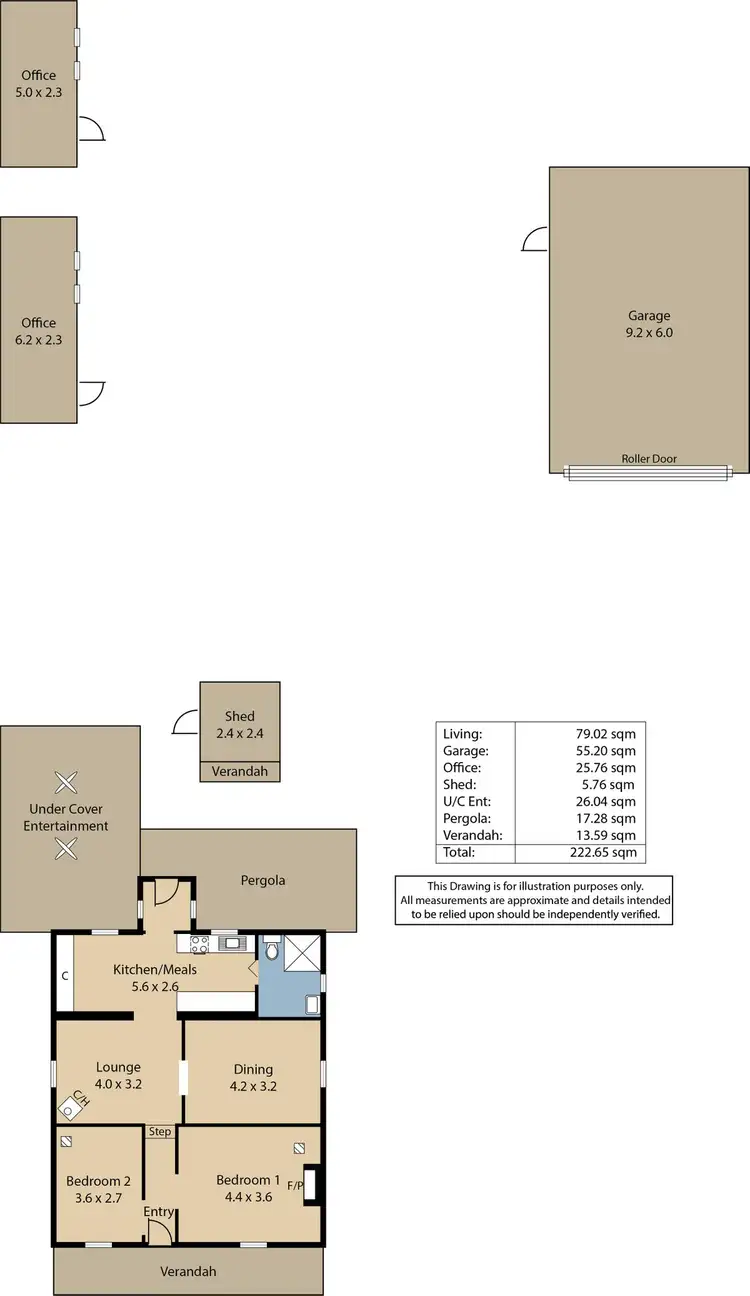 Floorplan of Homely house listing, 61 Murray Street, Stockport SA 5410